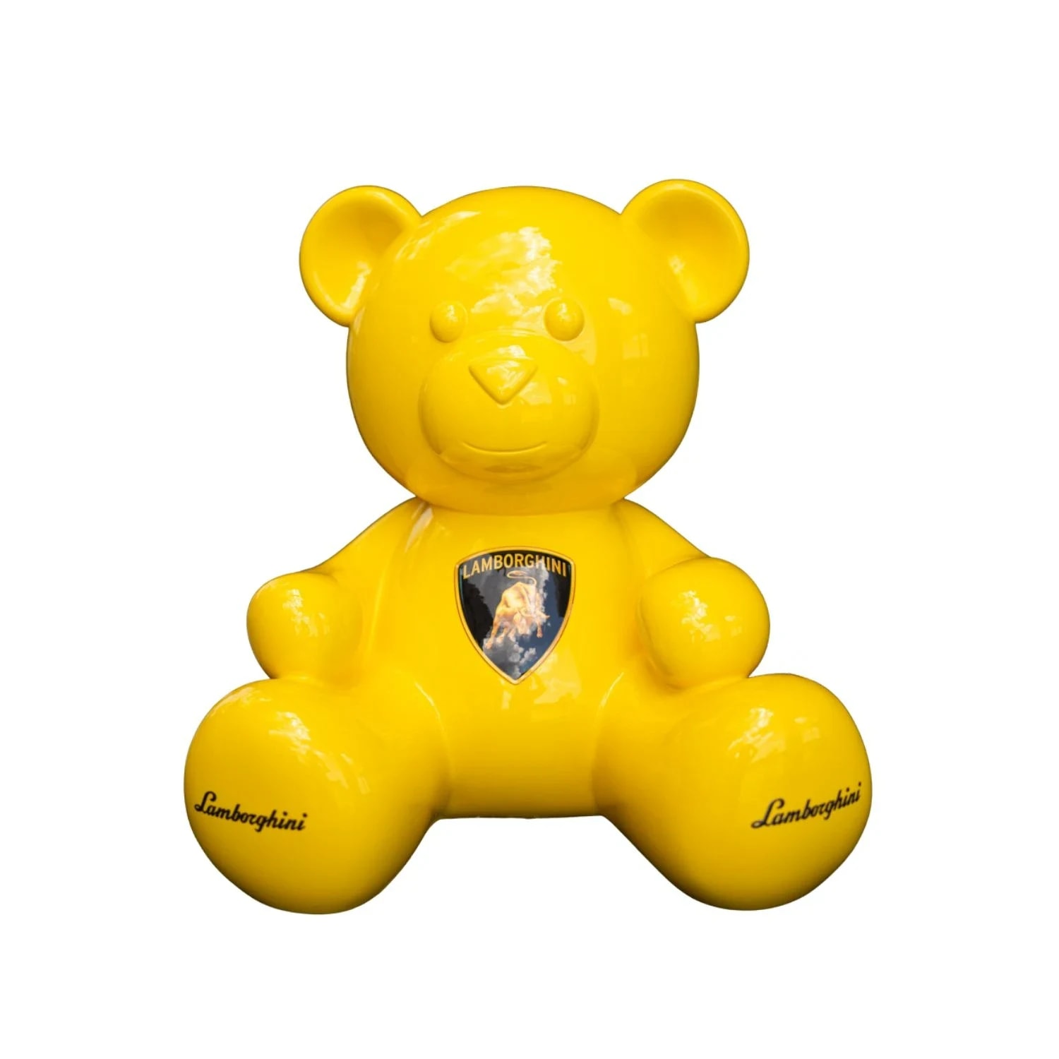 Lamborghini Bear – поп арт фигура, изрисувана на ръка