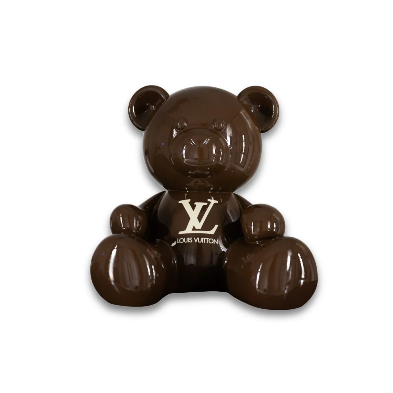 Louis Vuitton Bear – поп арт фигура, изрисувана на ръка