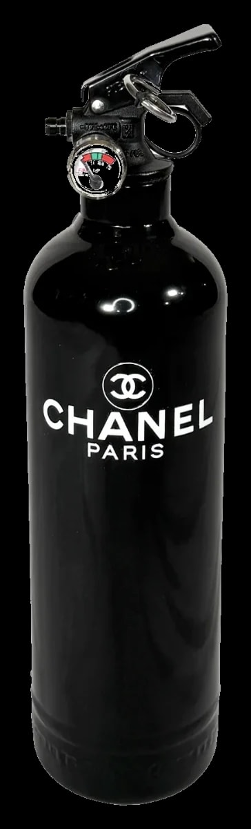 Chanel–Inspired Fire Extinguisher Decor
