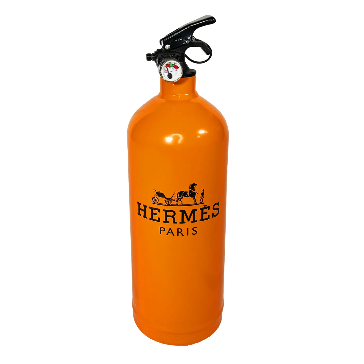 Hermès Orange Fire Extinguisher — Lifestyle